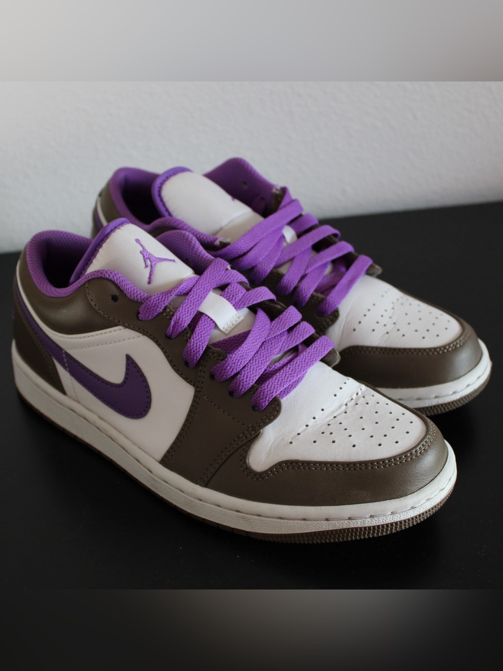 Jordan Purple Athletic Shoe Interior Label